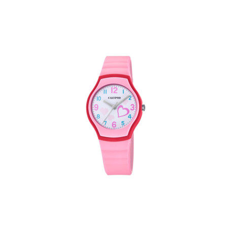 Montre Enfant Calypso Multicolore avec Bracelet en Plastique Rose