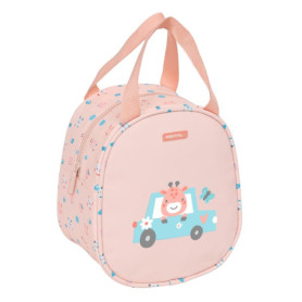 Sac à Goûter Safta Jirafa Corail - Résistant et Pratique pour Enfants