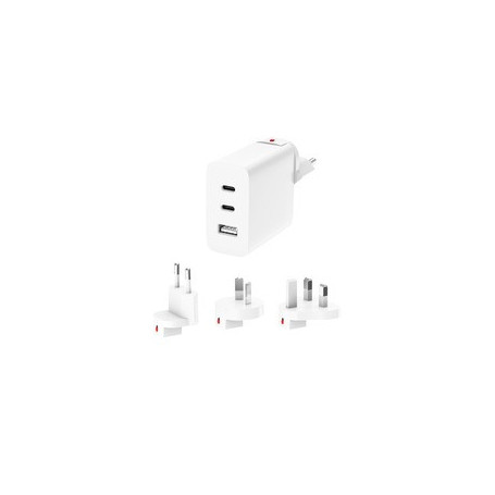 Chargeur Secteur Universel 30W avec 2 Ports USB-C et USB-A