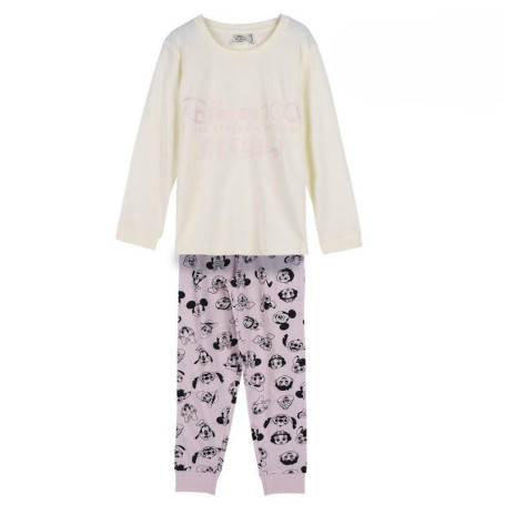Pyjama Enfant Disney Beige en Coton