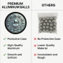 Aluminum Balls .68 Cal. Solid Resuable Paintballs Powerballs for Target Practice, Training and Defense Pistols in 68 Caliber (40