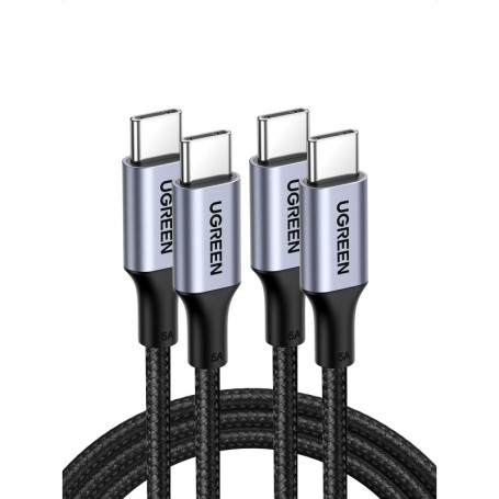 UGREEN Câble USB C vers USB C 100W - Charge Rapide 5A 20V - Lot de 2 17,27 €