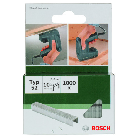 Set de 1000 agrafes à fil plat Type 52 - Bosch
