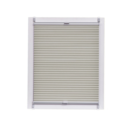 Store Plissé Nid d'Abeille Occultant Argent 105x150 cm