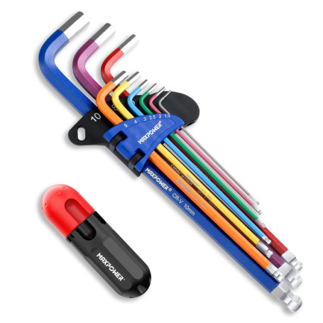 MaxPower Ensemble de 9 Clés Allen Extra Long avec Poignée en T 26,22 €
