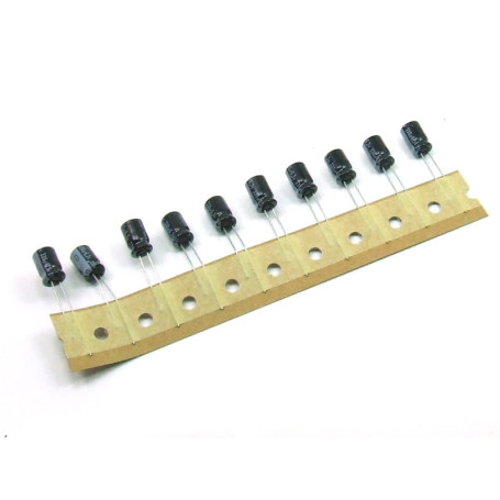 Pack de 10 Condensateurs Électrolytiques 330uF 6.3V Low-Profile POPESQ