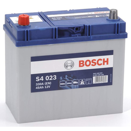 Batterie Auto Bosch S4023 - 45Ah, 330A - Technologie Plomb-Acide