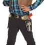 Ceinture Licol Cowboy Double Deputy Noir pour Enfant - Boland