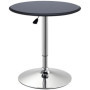Table de Bar Ronde Chic avec Hauteur Réglable - HOMCOM
