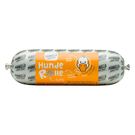 PurBello Lot de 8 Rouleaux de Nourriture pour Chien au Canard et Pommes de Terre