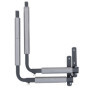 Support Mural Réglable QLS pour Coffre de Toit - 33 à 57 cm - Gris
