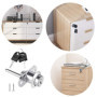 Serrures à Tiroir avec Clé - Lot de 2 pour Bureau et Armoire