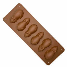 Moule à Chocolat en Silicone Souris - 6 Cavités Réutilisable