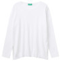 Pull-over Blanc Femme United Colors of Benetton - Modèle SC Barca