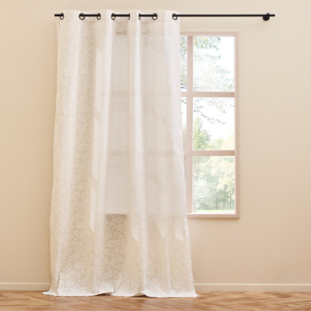 Rideau à Oeillets Naya Naturel 140x280 cm - Douceur d'Intérieur