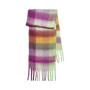 Écharpe Longue Multicolore Festival Fuchsia - PIECES
