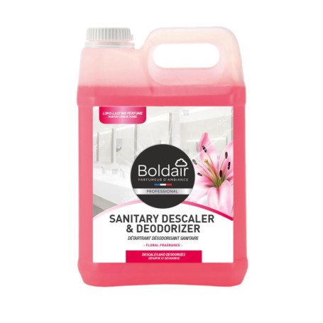 BOLDAIR Détartrant et Désodorisant Sanitaire Floral - 5L - Triple Action