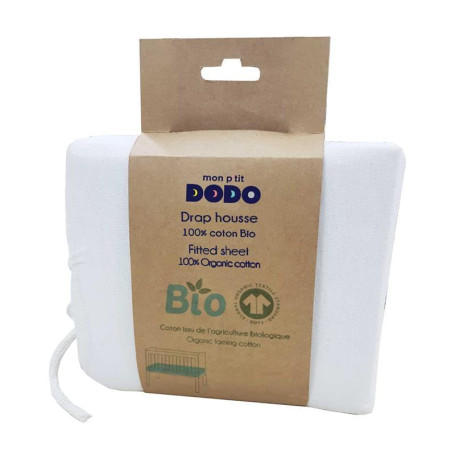 Drap Housse Bio Mon PTIT Dodo 40x80 cm - Confort et Douceur