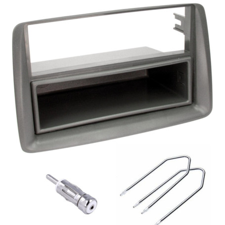 Kit Montage Autoradio 1 DIN pour Fiat Panda 2002-2012 avec Adaptateur Antenne