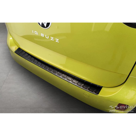 Protection de Seuil Arrière Inox Noir pour Volkswagen ID.Buzz + Cargo 2022