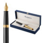 Stylo Plume Waterman Hémisphère Noir et Or - Coffret Cadeau Élégant