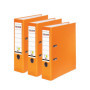 Lot de 3 classeurs en plastique PP-Color Végan - Orange - DIN A4