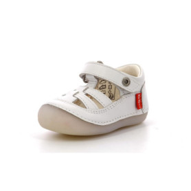 Sandales Kickers Sushy Blanches pour Enfants - Modèle Légère avec Scratch
