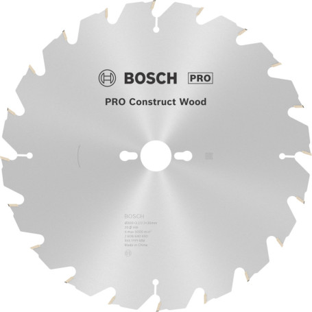 Lame de Scie Circulaire Bosch Construct Wood 300mm pour Bois et Béton