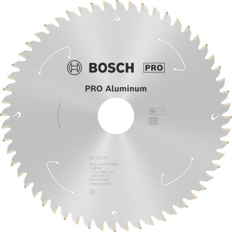 Lame de Scie Circulaire Bosch PRO Aluminium 190 mm pour Scies Sans Fil