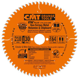 Lame Circulaire CMT Orange Tools pour Matériaux Non Ferreux