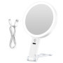 Miroir de Maquillage Lumineux Double Face 30X/1X avec Éclairage LED Rechargeable