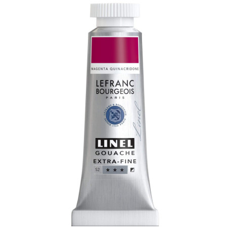 Gouache Extra-Fine Magenta Quinacridone 14ml - Lefranc Bourgeois