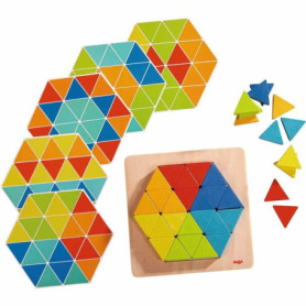 HABA Jouet en Bois - Jeu d'Assemblage Triangles Magiques pour Enfants