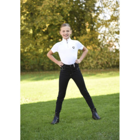 Pantalon d'Équitation Noir Basicplus pour Enfant - Covalliero