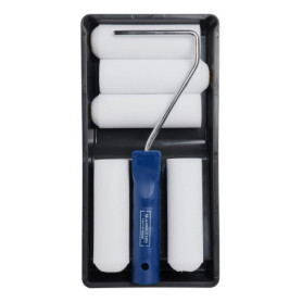 Jeu de rouleaux Hamilton 10,2 cm - Blanc et Bleu