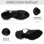 Syrads Chaussures de Danse Femmes Latine Salsa Tango Valse Bachata Moderne Chaussures Danse De Salon avec des Strass 1050
