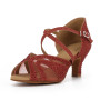 Syrads Chaussures de Danse Femmes Latine Salsa Tango Valse Bachata Moderne Chaussures Danse De Salon avec des Strass 1050