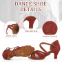 Syrads Chaussures de Danse Femmes Latine Salsa Tango Valse Bachata Moderne Chaussures Danse De Salon avec des Strass 1050