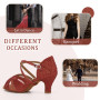 Syrads Chaussures de Danse Femmes Latine Salsa Tango Valse Bachata Moderne Chaussures Danse De Salon avec des Strass 1050