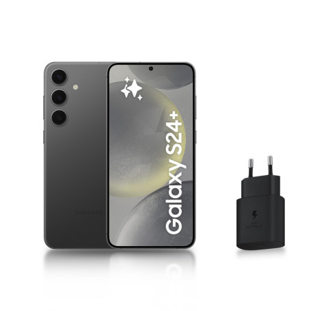 Samsung Galaxy S24+ Smartphone 5G 256 Go Noir avec Chargeur Rapide Inclus