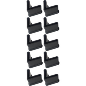 10 Embouts de Pieds d'Étagère Triangulaires en Caoutchouc Souple - Protection Meuble