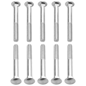 Boîte de 10 Vis à Tête Bombée en Acier Inoxydable A2 - M10x80mm