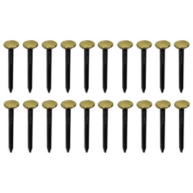 Clous en Acier avec Tête en Laiton pour Fixation Décorative - 20 pièces