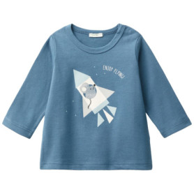 T-Shirt Manches Courtes United Colors of Benetton - Couleur Blu