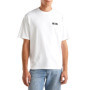 T-shirt Blanc à Manches Courtes pour Hommes - United Colors of Benetton