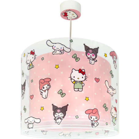 Lustre Hello Kitty et Amis - Lampe Suspension Rose E27