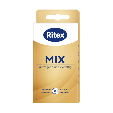 Ritex Mix - Assortiment de 8 Préservatifs Variés pour des Moments Intenses
