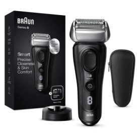 Rasoir Électrique Braun Series 8 pour Homme - Technologie Sonic et Tête Flexible