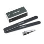 Kit de Manucure Tweezerman - Voyage avec Lime, Coupe-Ongles et Tampon Noir
