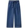 Pantalon Wide Fit en Tencel pour Filles - Bleu United Colors of Benetton